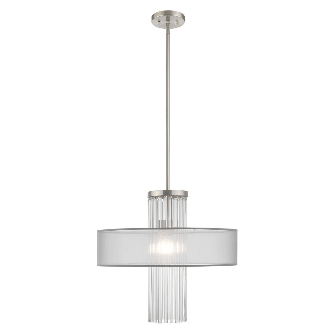 Livex Alexis 42804-91 Chandelier Light - Brushed Nickel