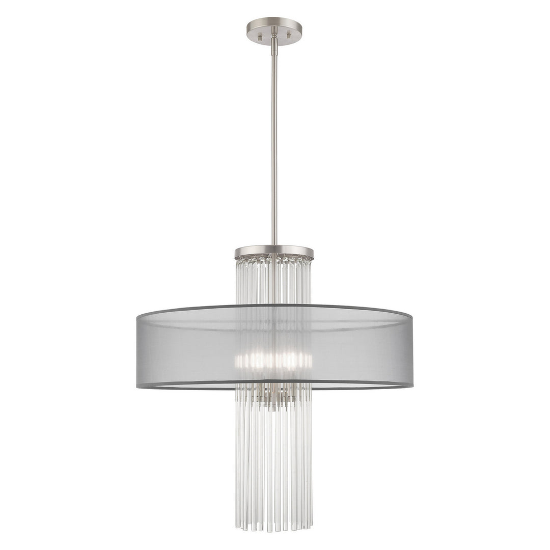 Livex Alexis 42805-91 Chandelier Light - Brushed Nickel