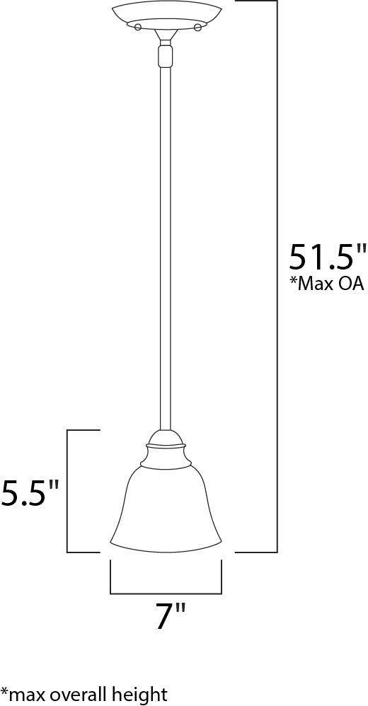 Maxim Manor 92200FIOI Pendant Light - Oil Rubbed Bronze
