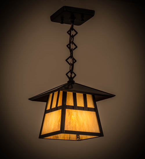 Meyda Tiffany Lighting 92202 Stillwater One Light Pendant Outdoor Bronze / Dark