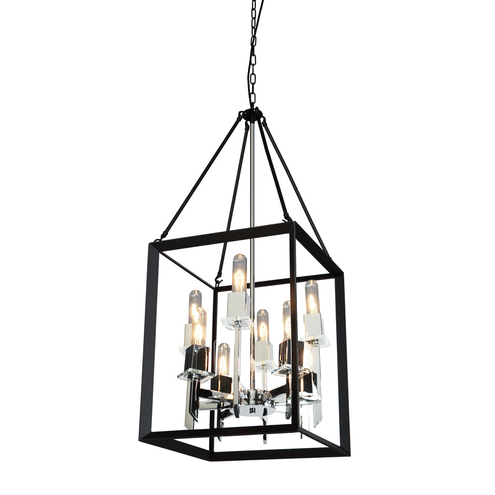 Artcraft Vineyard AC10068BC Pendant Light - Black & Chrome