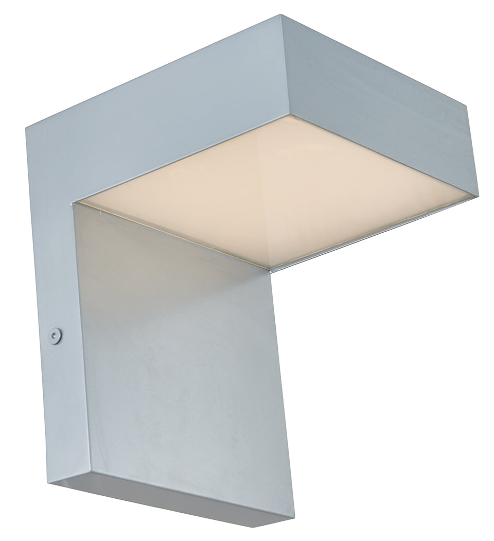 Abra Lighting 50005ODW-SL Yoga Led Wall Fixture Outdoor Pewter, Nickel, Silver