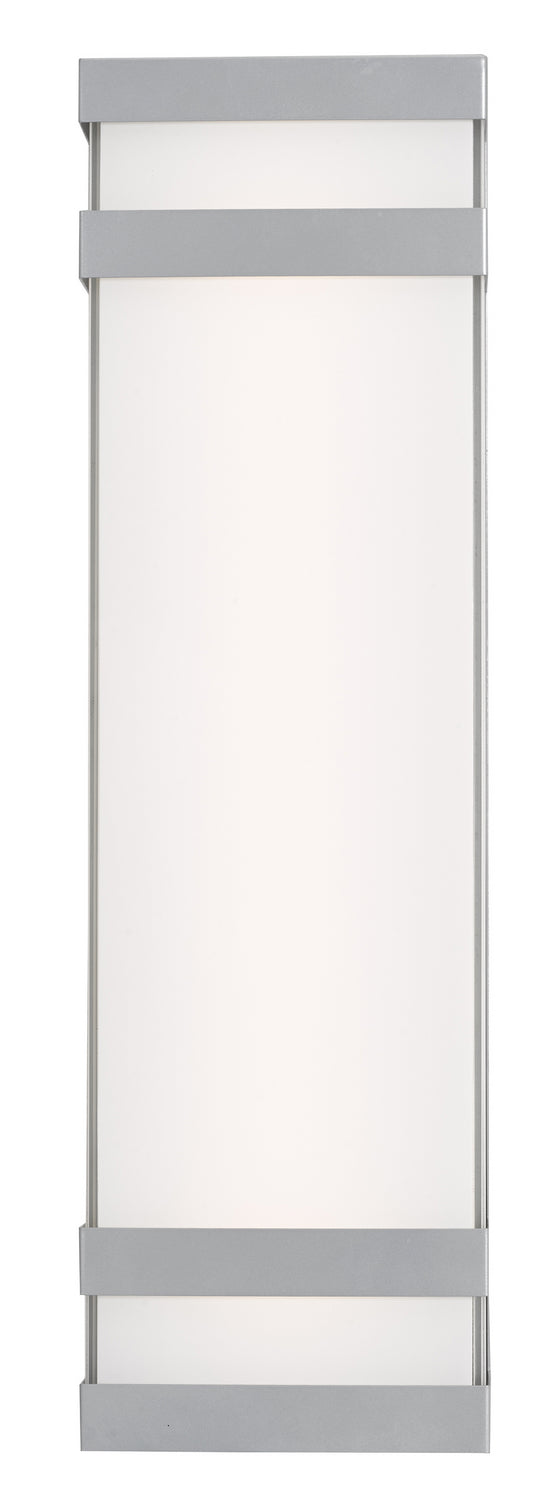 Abra Lighting 50019ODW-SL Proton Led Wall Fixture Outdoor Pewter, Nickel, Silver