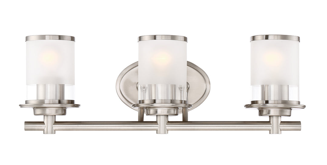 Designers Fountain Essence 6693-SP Bath Vanity Light 24 in. wide - Satin Platinum