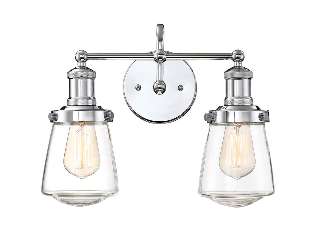 Designers Fountain Taylor 69502-CH Bath Vanity Light 16 in. wide - Chrome