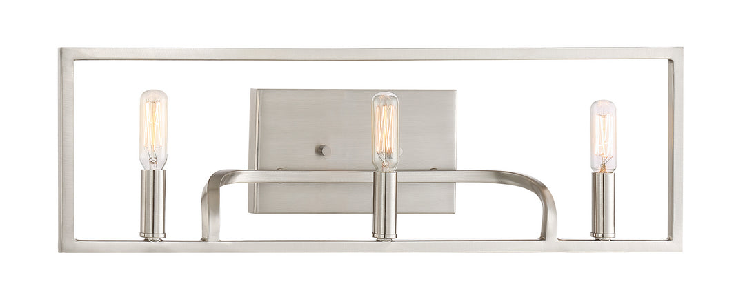 Designers Fountain Uptown 88403-SP Bath Vanity Light 24 in. wide - Satin Platinum