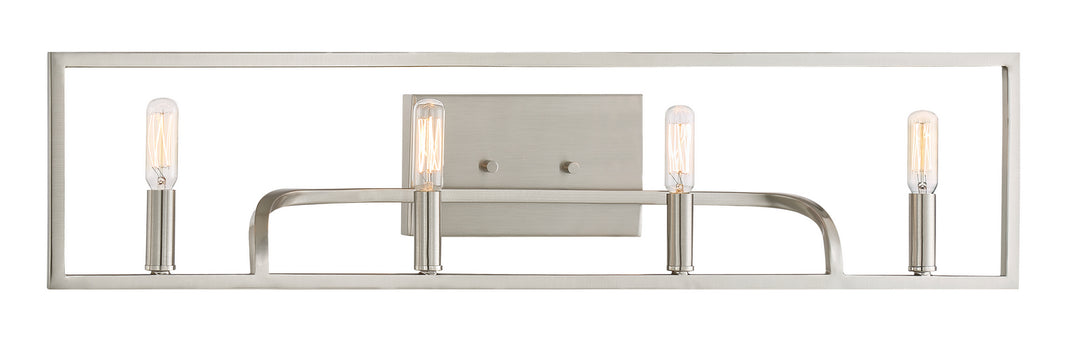 Designers Fountain Uptown 88404-SP Bath Vanity Light 32 in. wide - Satin Platinum