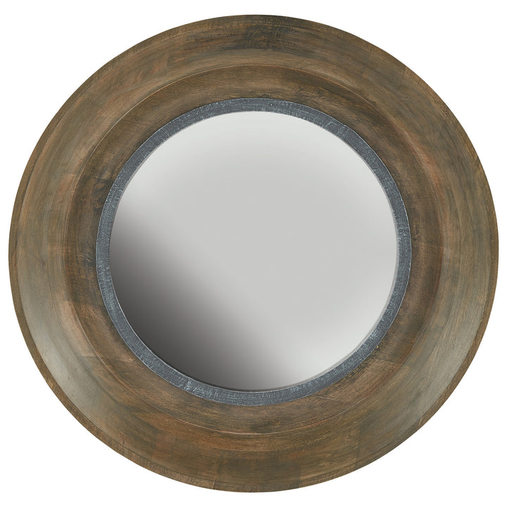 Capital Lighting 730204MM  Mirror Mirror Washed Wood & Iron