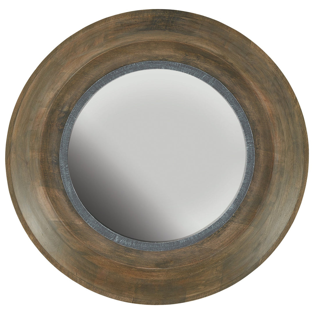 Capital Lighting 730204MM  Mirror Mirror Washed Wood & Iron