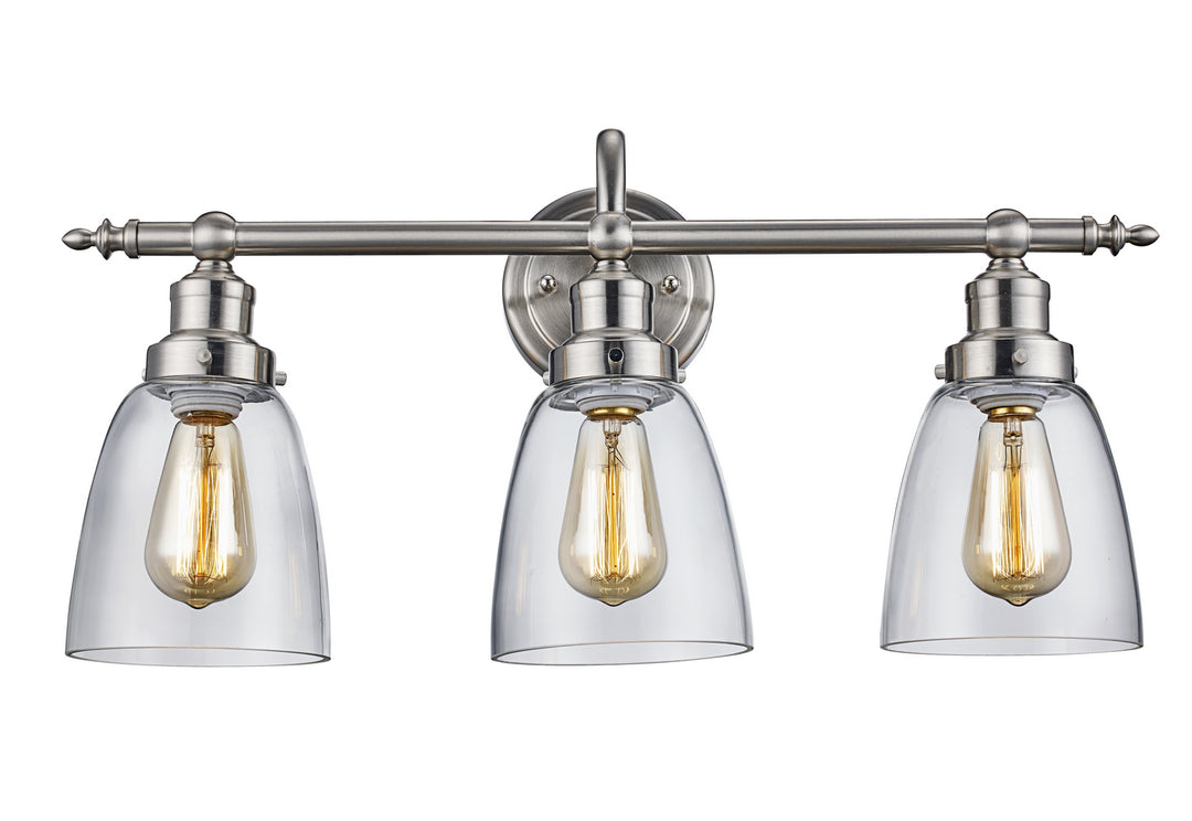 Trans Globe Imports 70833 BN Bath Vanity Light 24 in. wide - Brushed Nickel