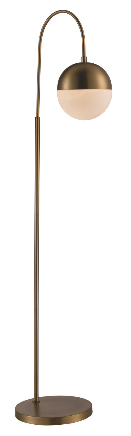 Trans Globe Imports RTL-9066 SG  One Light Floor Lamp Lamp Gold, Champ, Gld Leaf