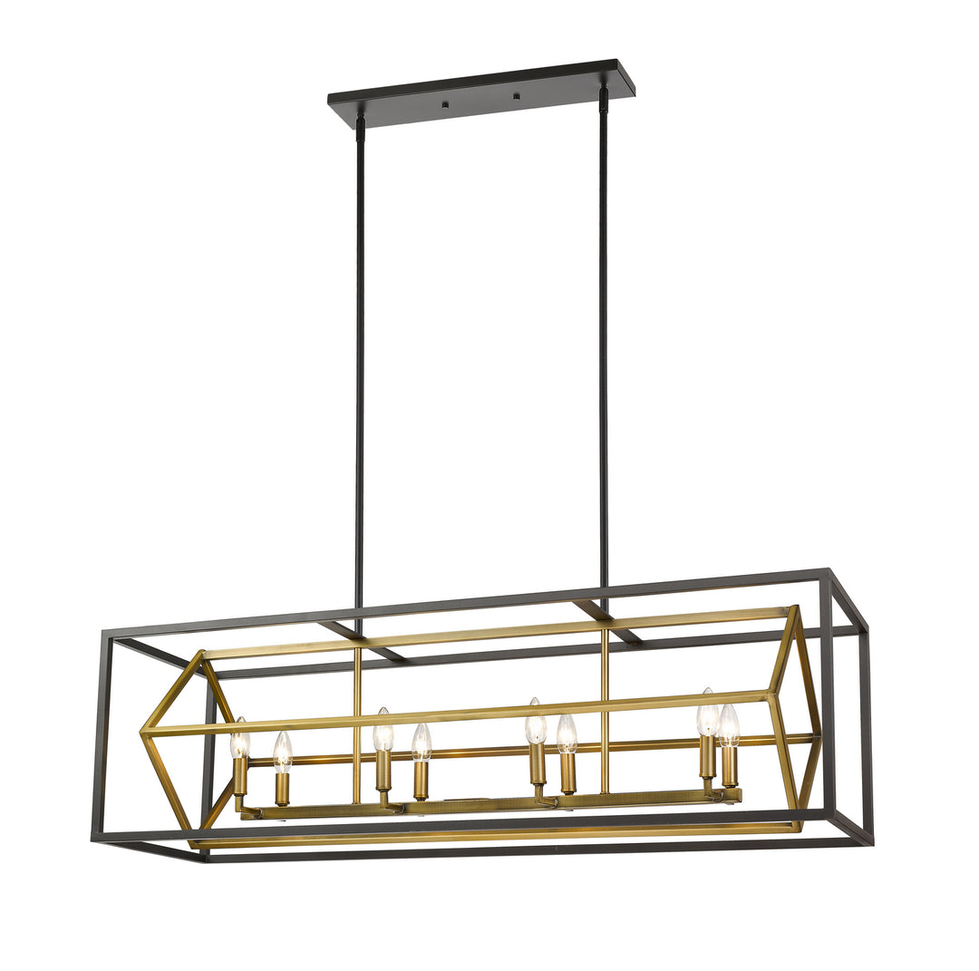 Z-Lite Euclid 457-8L-OBR-BRZ Pendant Light - Olde Brass / Bronze