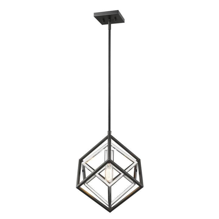 Z-Lite Euclid 457MP-CH-MB Pendant Light - Chrome / Matte Black