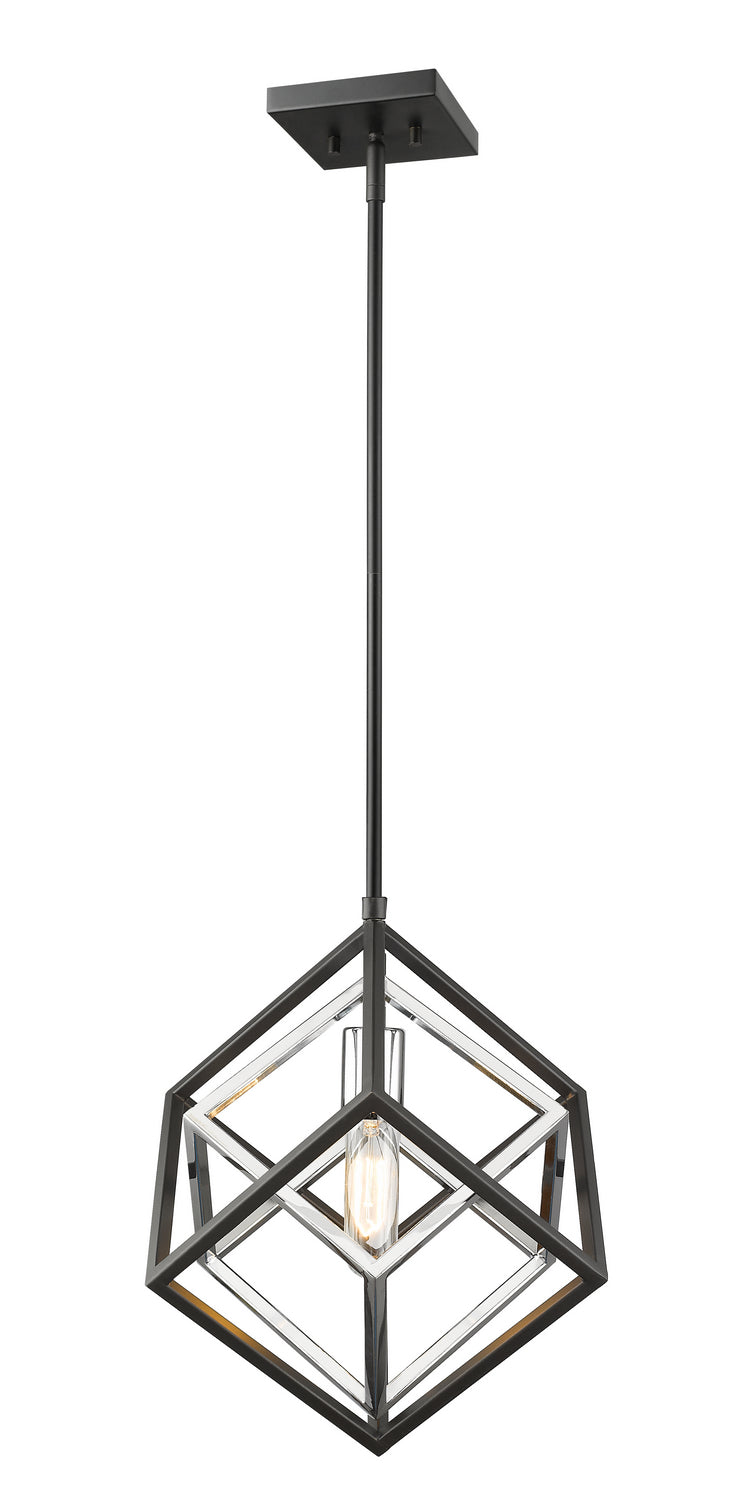 Z-Lite Euclid 457MP-CH-MB Pendant Light - Chrome / Matte Black