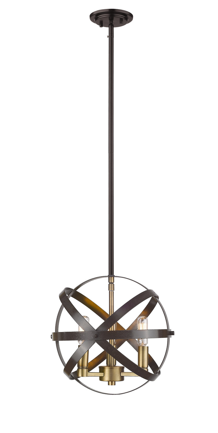 Z-Lite Cavallo 463-12HBRZ-OBR Chandelier Light - Hammered Bronze / Olde Brass