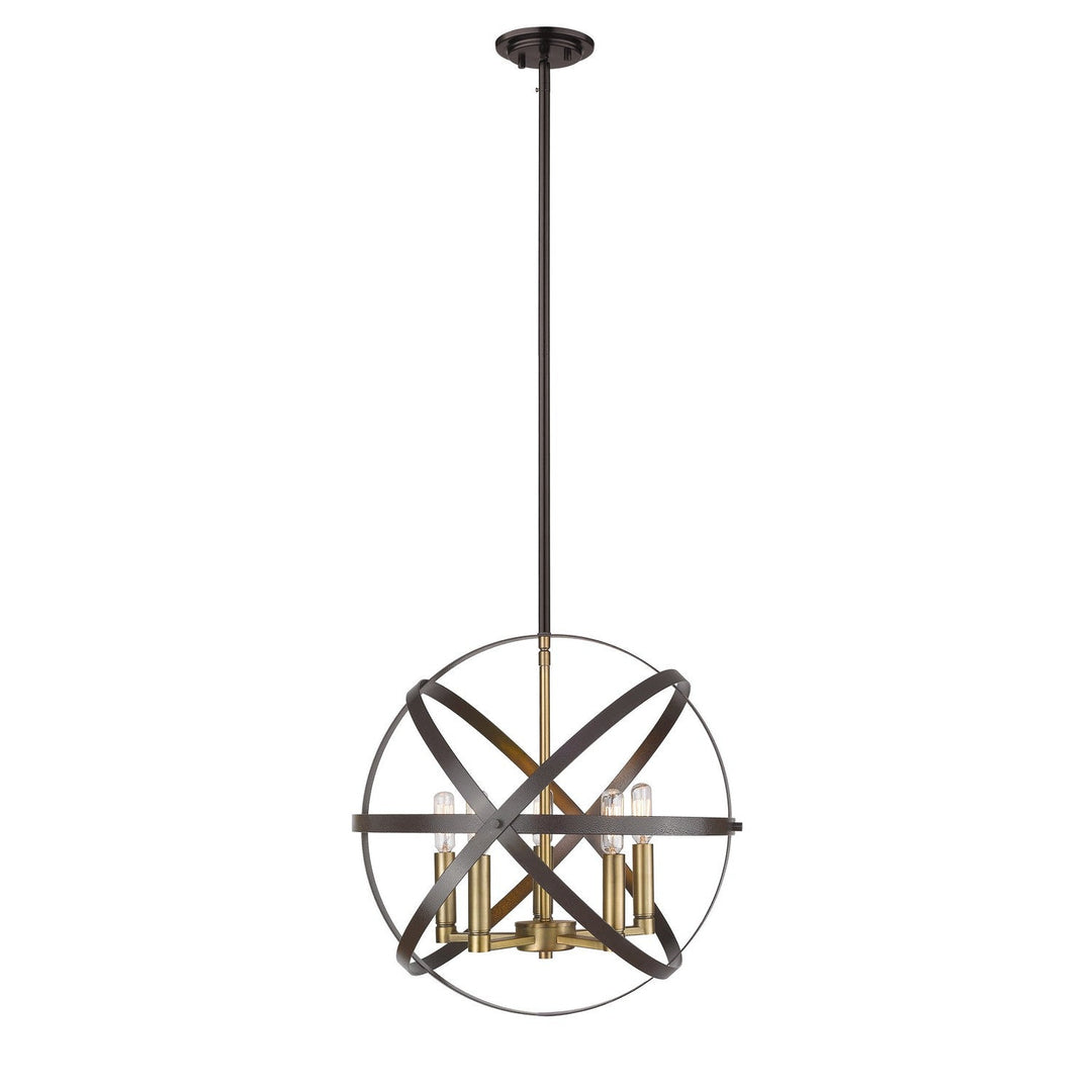 Z-Lite Cavallo 463-18HBRZ-OBR Chandelier Light - Hammered Bronze / Olde Brass