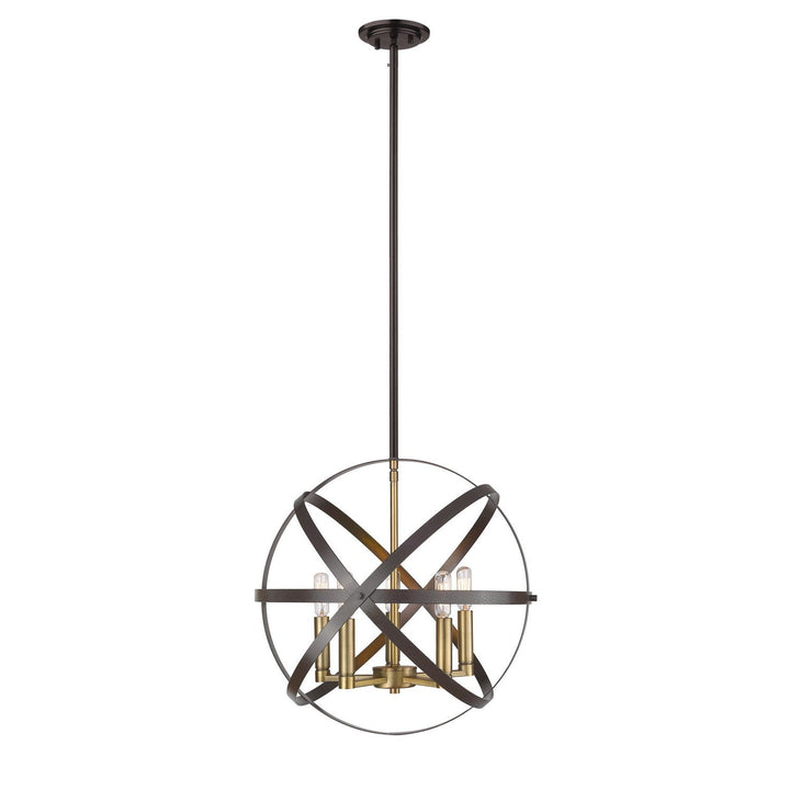 Z-Lite Cavallo 463-18HBRZ-OBR Chandelier Light - Hammered Bronze / Olde Brass