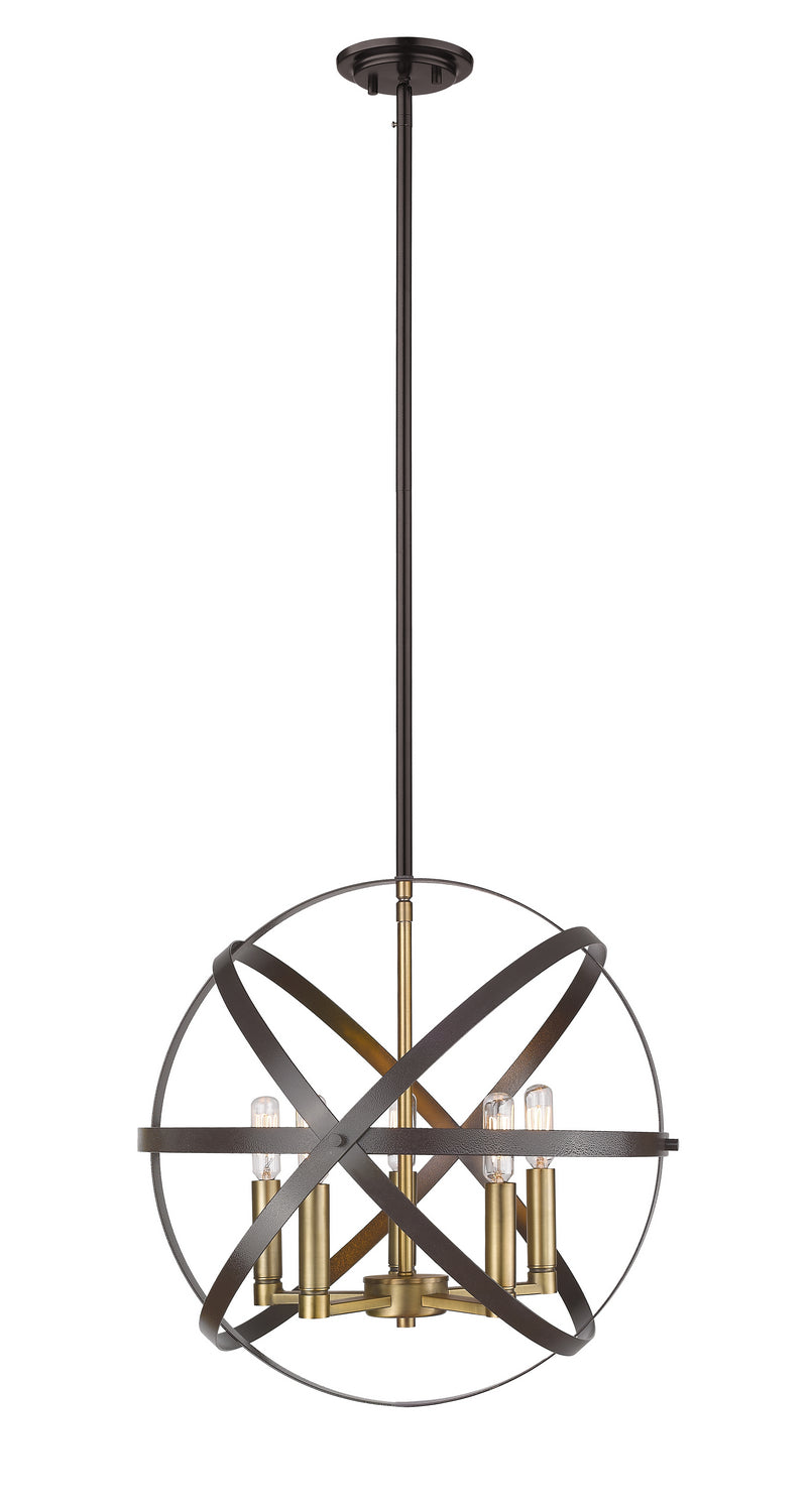Z-Lite Cavallo 463-18HBRZ-OBR Chandelier Light - Hammered Bronze / Olde Brass