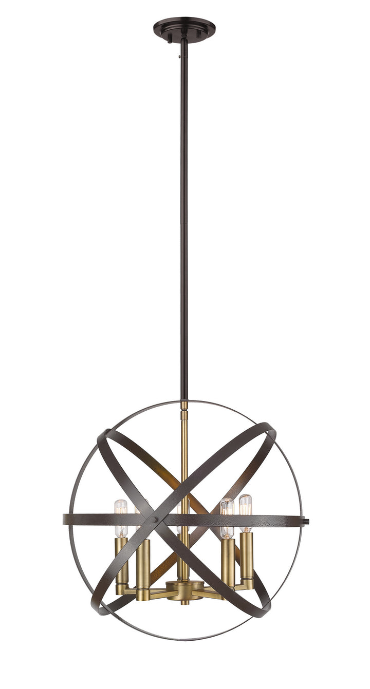 Z-Lite Cavallo 463-18HBRZ-OBR Chandelier Light - Hammered Bronze / Olde Brass