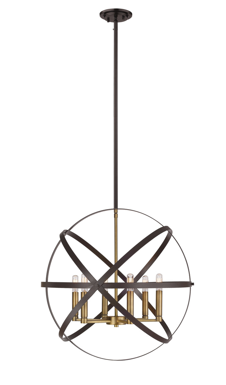 Z-Lite Cavallo 463-24HBRZ-OBR Chandelier Light - Hammered Bronze / Olde Brass