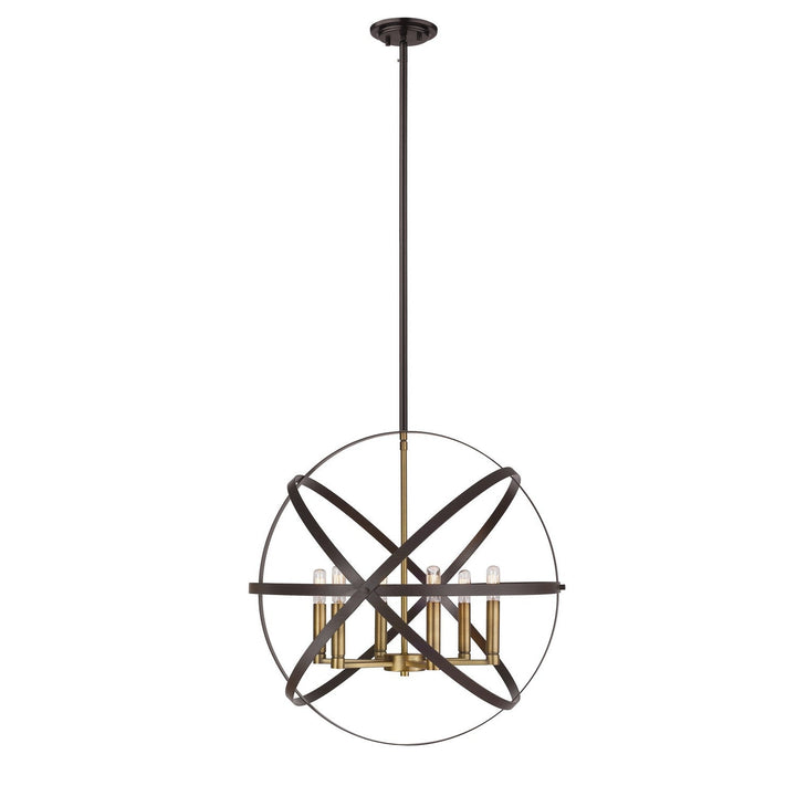 Z-Lite Cavallo 463-24HBRZ-OBR Chandelier Light - Hammered Bronze / Olde Brass