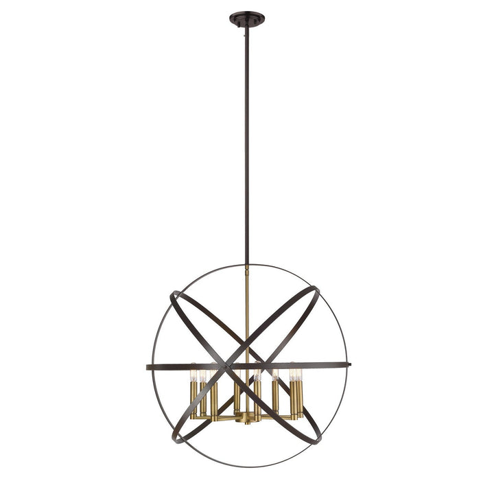Z-Lite Cavallo 463-30HBRZ-OBR Chandelier Light - Hammered Bronze / Olde Brass