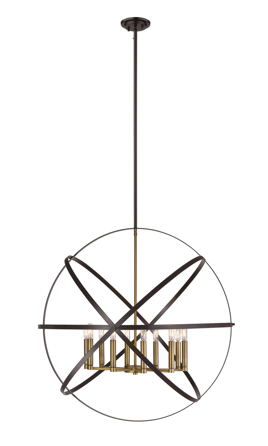 Z-Lite Cavallo 463-36HBRZ-OBR Chandelier Light - Hammered Bronze / Olde Brass