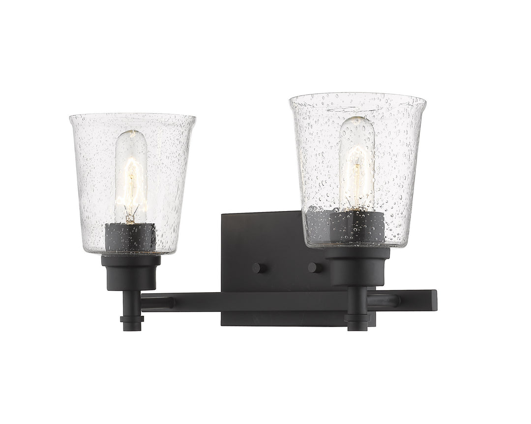 Z-Lite Bohin 464-2V-MB Bath Vanity Light 16 in. wide - Matte Black