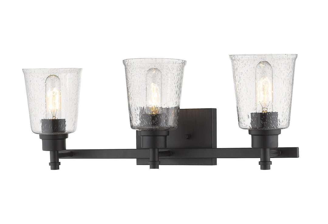 Z-Lite Bohin 464-3V-MB Bath Vanity Light 24 in. wide - Matte Black