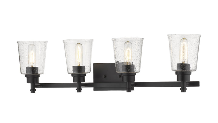 Z-Lite Bohin 464-4V-MB Bath Vanity Light 32 in. wide - Matte Black