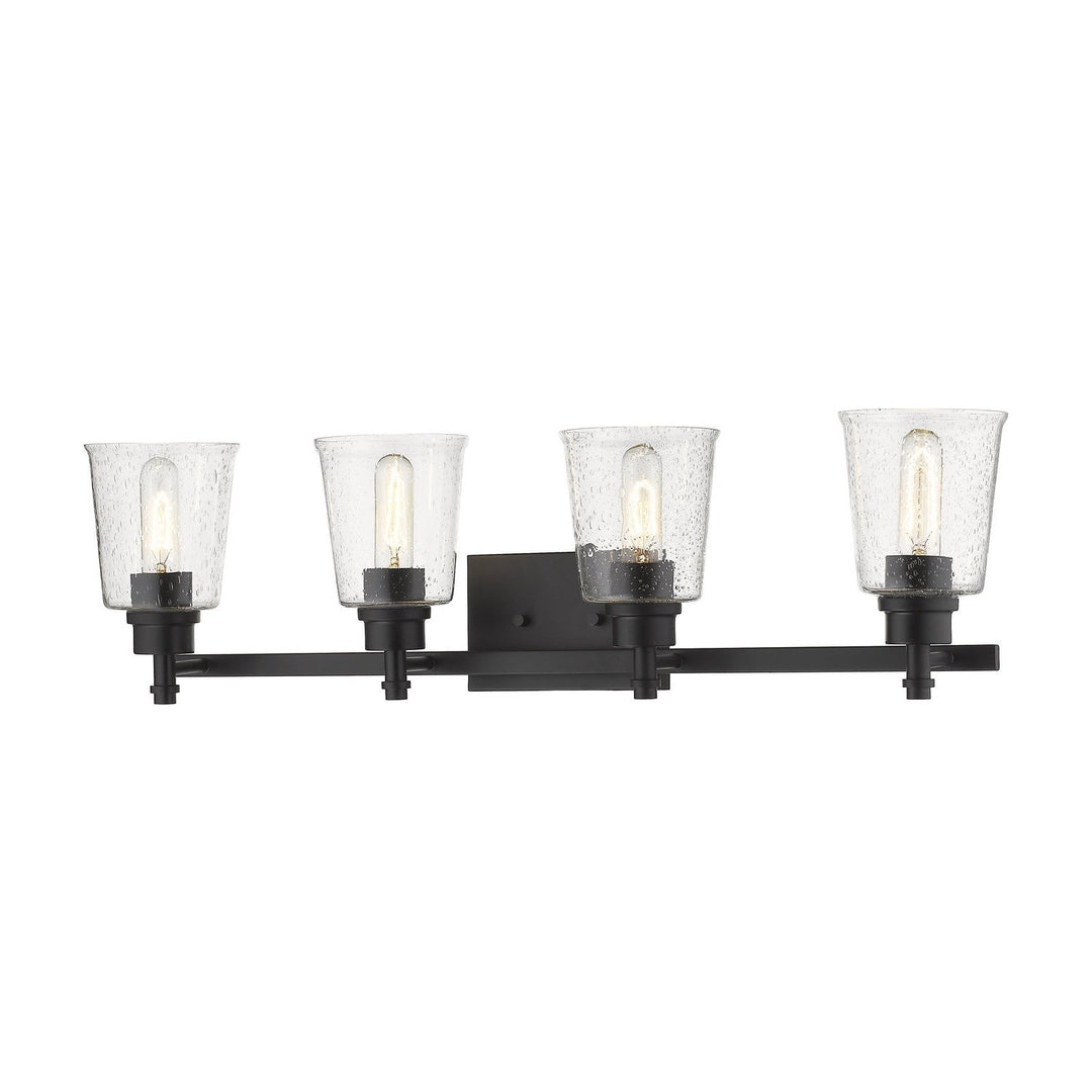 Z-Lite Bohin 464-4V-MB Bath Vanity Light 32 in. wide - Matte Black