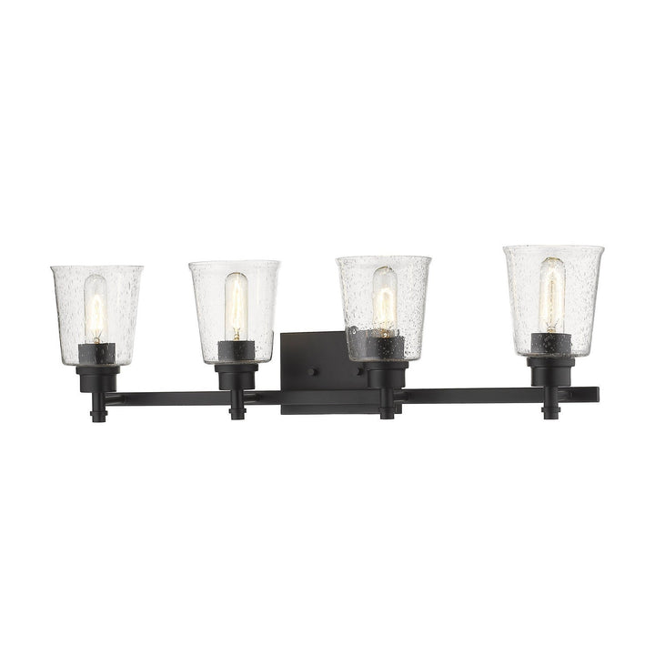 Z-Lite Bohin 464-4V-MB Bath Vanity Light 32 in. wide - Matte Black