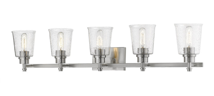 Z-Lite Bohin 464-5V-BN Bath Vanity Light 42 in. wide - Brushed Nickel
