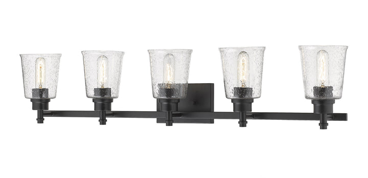 Z-Lite Bohin 464-5V-MB Bath Vanity Light 42 in. wide - Matte Black