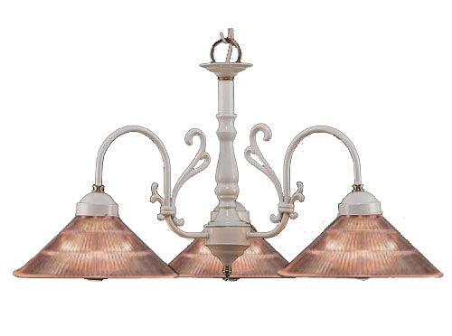Classic Billings 3053 W/PB-C Chandelier Light - White with Clear Glass