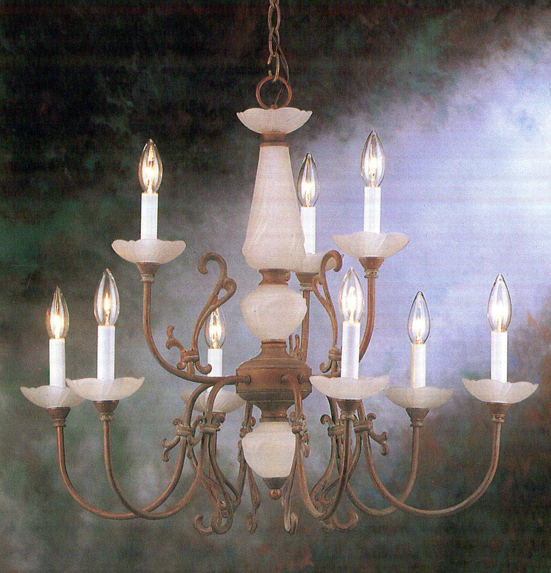 Classic Bloomington 3069 VB Chandelier Light - Verde Bronze