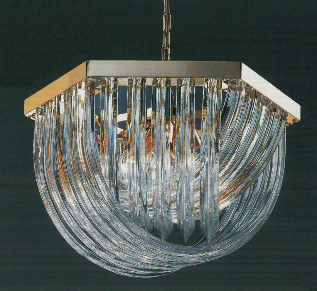 Classic Murano Glass Rods 57065 Chandelier Light - Gold Plate