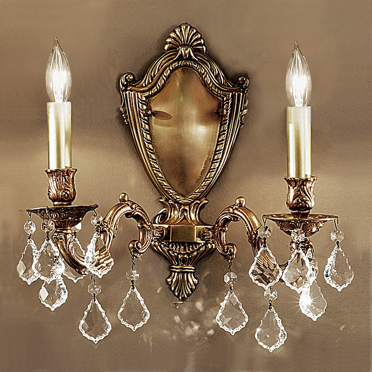 Classic Chateau 57372 AGB CP Wall Sconce Light - Aged Bronze