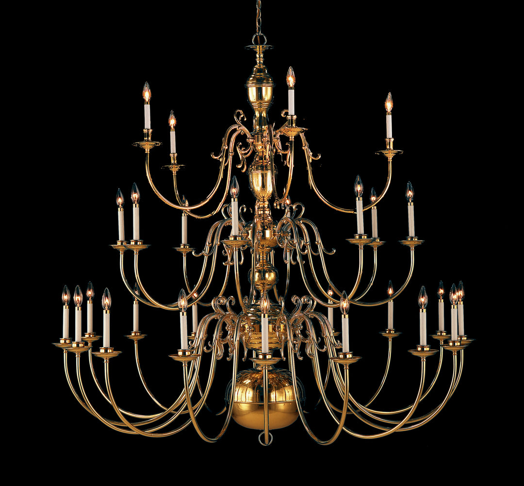 Classic Hermitage 6747 Chandelier Light - Polished Brass