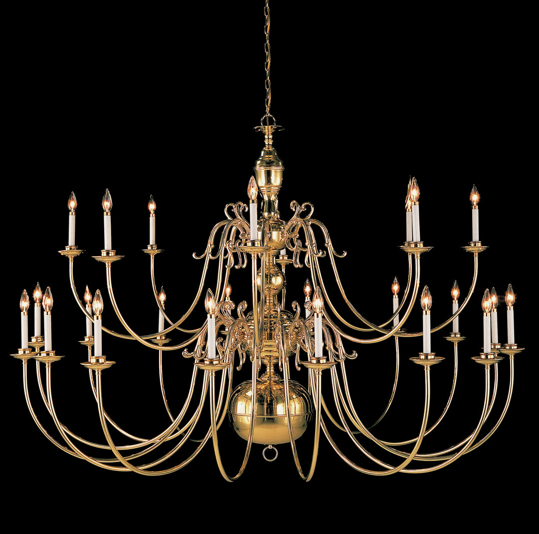 Classic Hermitage 6748 Chandelier Light - Polished Brass