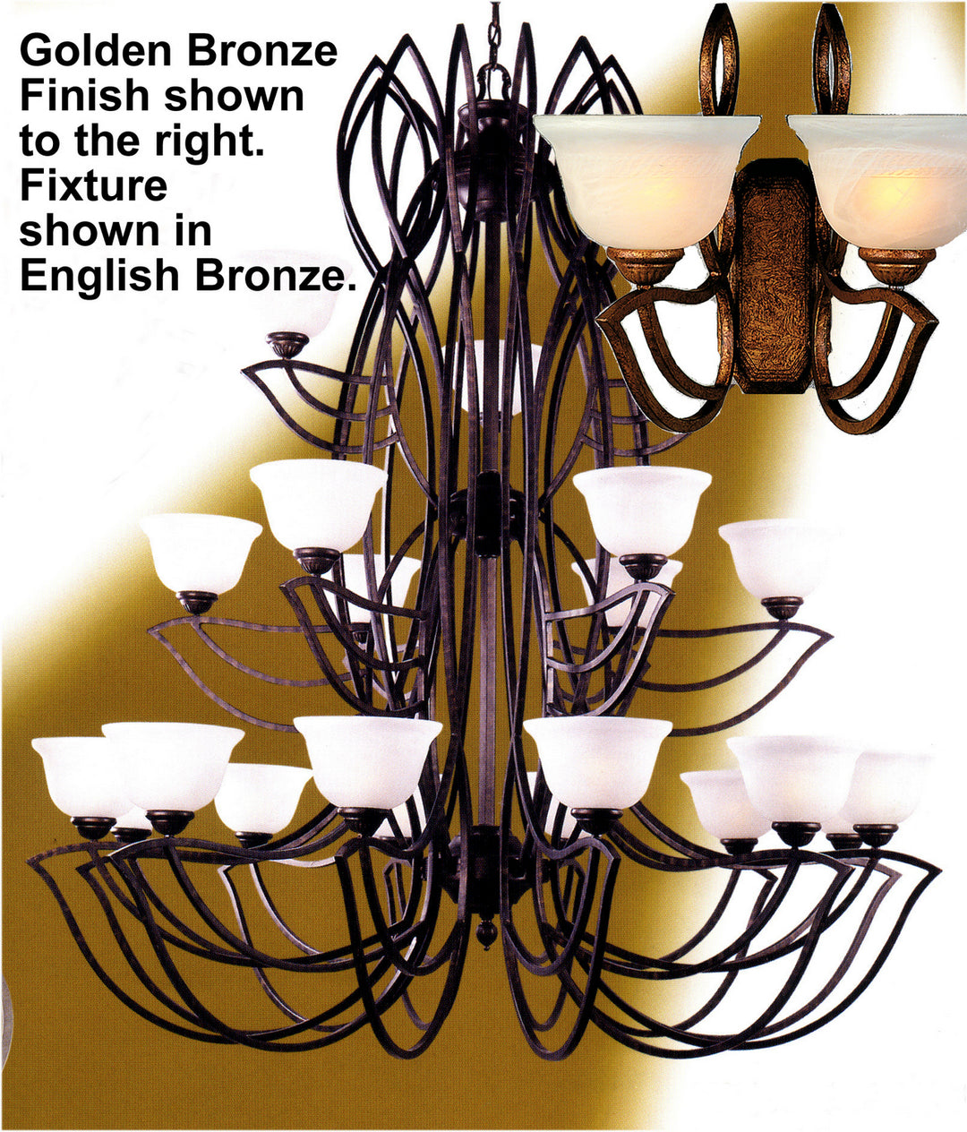 Classic Alpha 68921 GB Chandelier Light - Golden Bronze