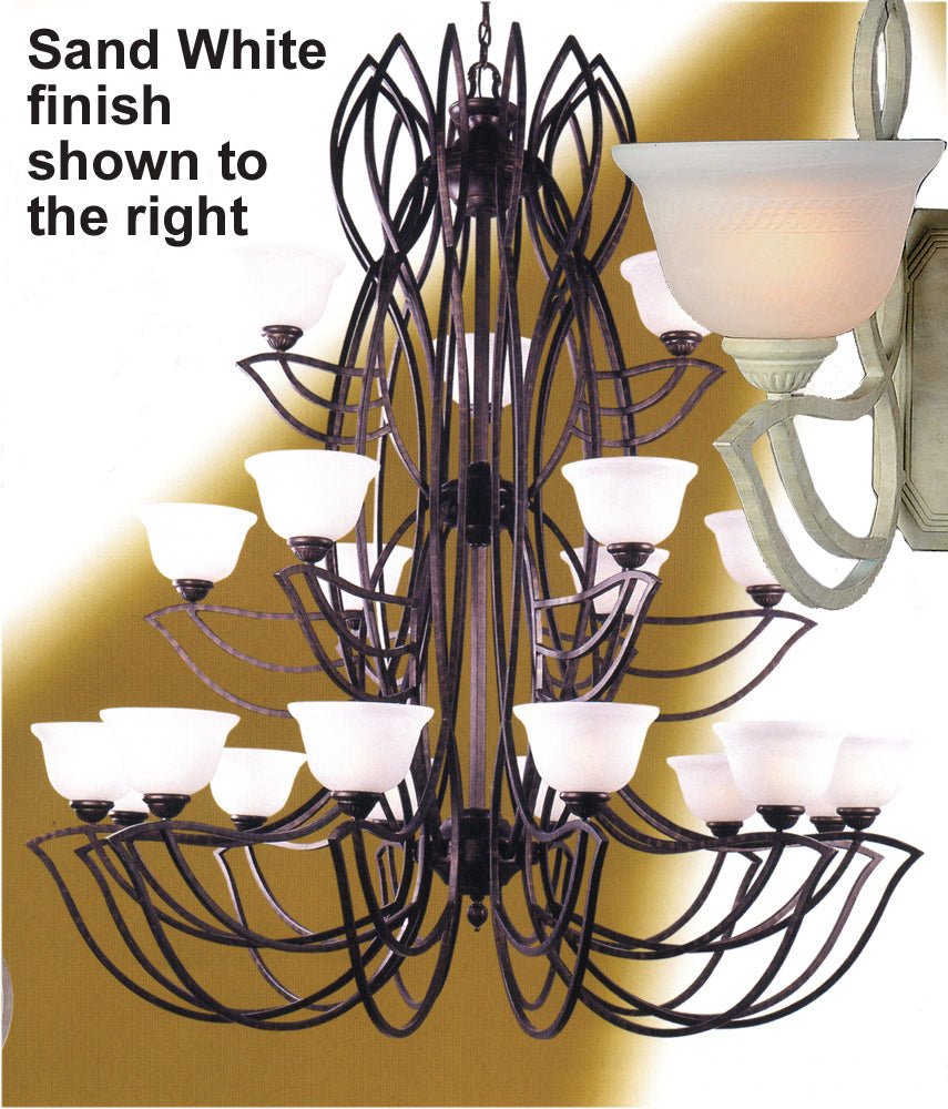 Classic Alpha 68921 SW Chandelier Light - Sand White