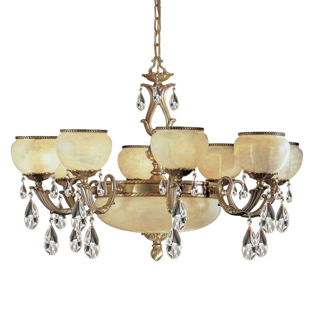 Classic Alexandria II 69506 SBB C Chandelier Light - Satin Bronze w/Brown Patina