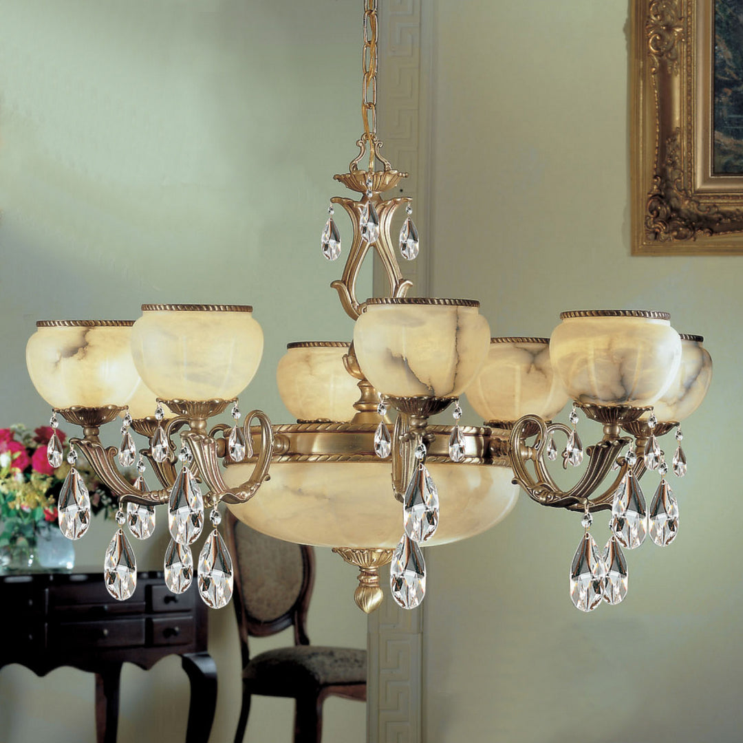 Classic Alexandria I 69608 SBB C Chandelier Light - Satin Bronze w/Brown Patina