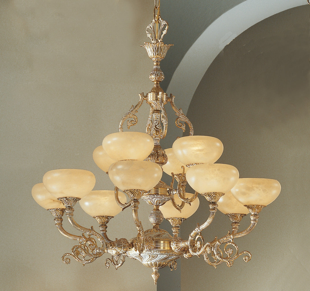 Classic Ibiza 7469 SBW Chandelier Light - Satin Bronze w/White Patina