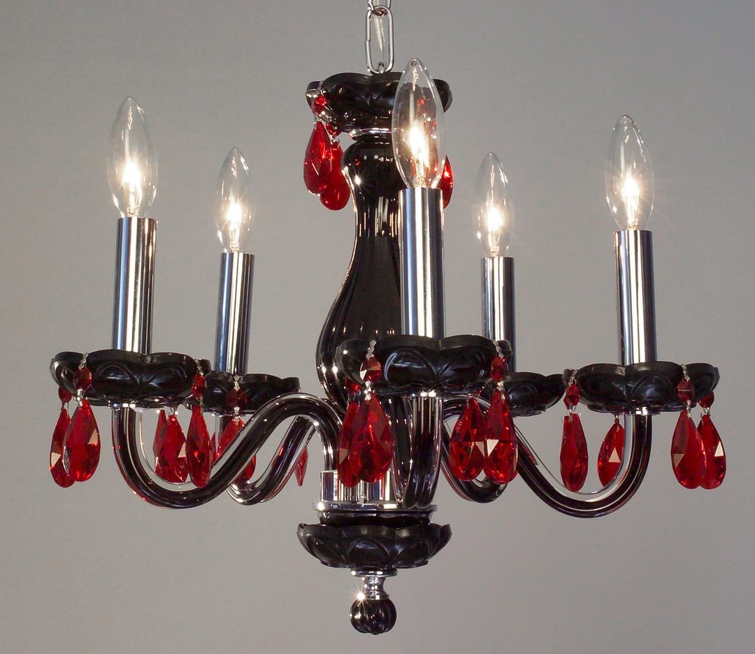 Classic Monaco 82045 BLK RD Chandelier Light - Black