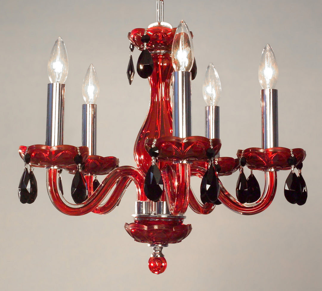 Classic Monaco 82045 RED CBK Chandelier Light - Red