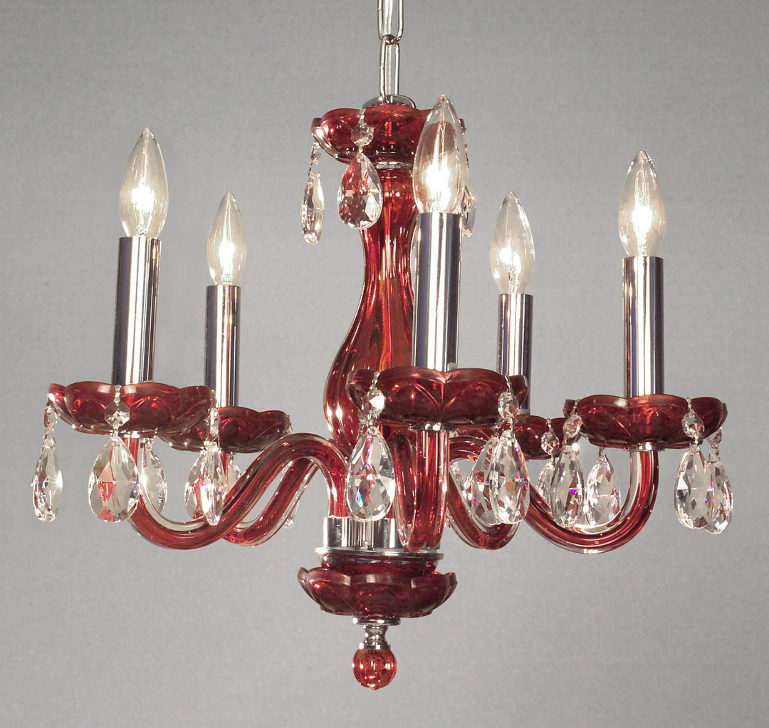 Classic Monaco 82045 RED CP Chandelier Light - Red
