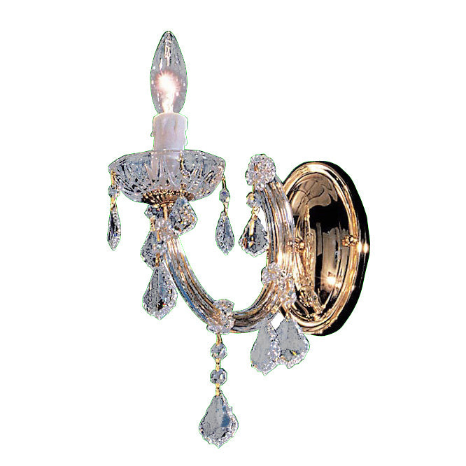 Classic Rialto Traditional 8341 GP CGT Wall Sconce Light - Gold Color Plated