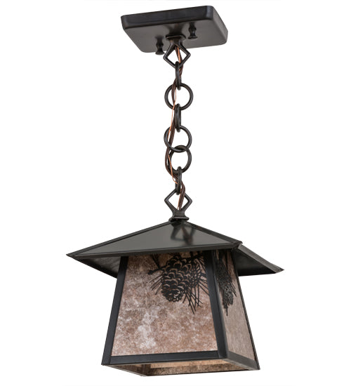 Meyda Tiffany Lighting 92344 Stillwater One Light Pendant Outdoor Bronze / Dark